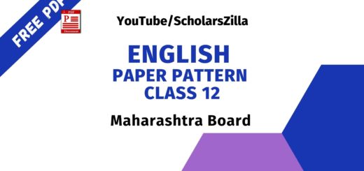 English Paper Pattern of Class 12 (Free Pdf) 2025-26 | Maharashtra Board 11 English Paper Pattern of Class 12