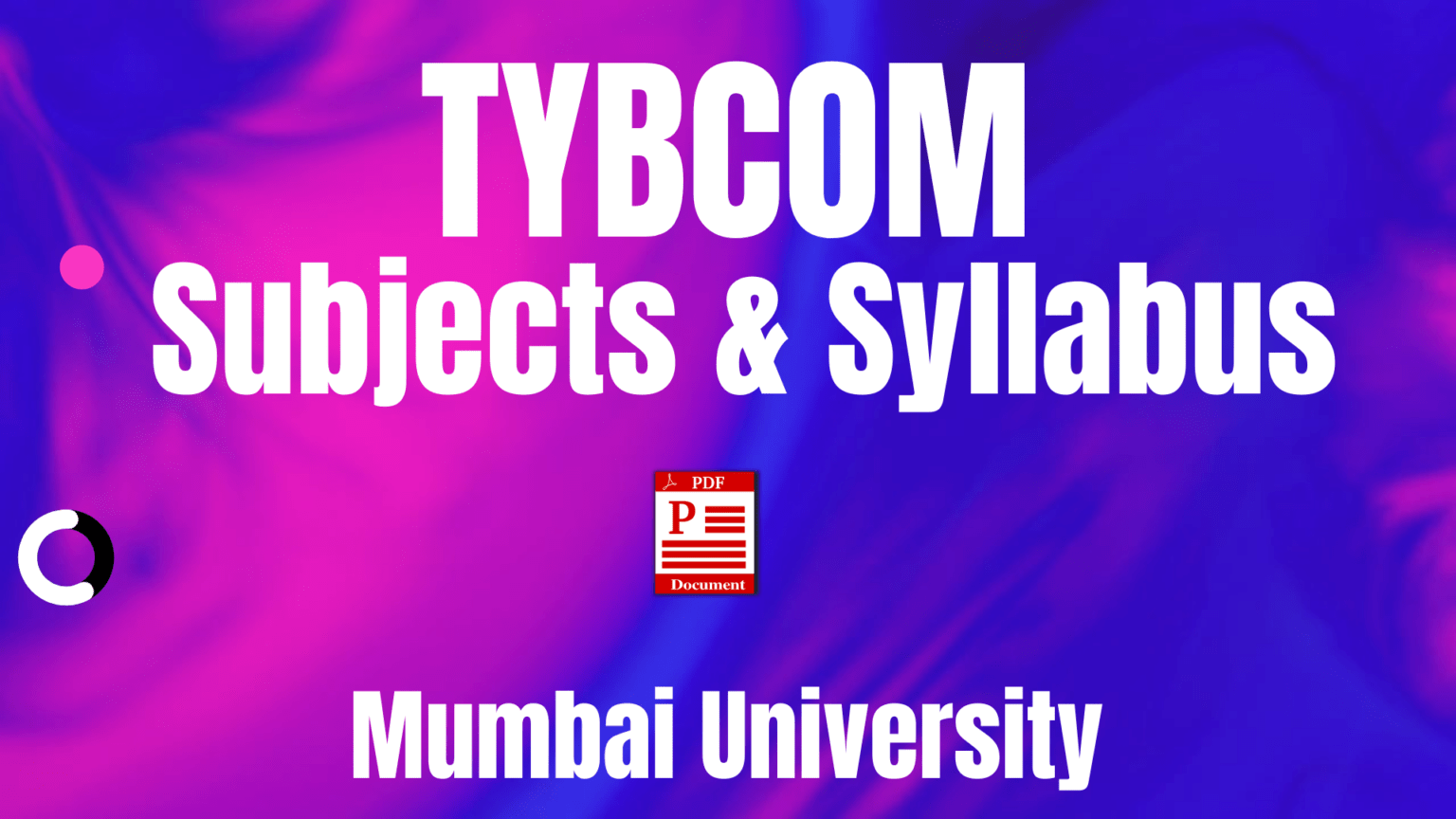 TYBCOM Subjects List Sem 5 - Mumbai University (Download Free Pdf Of ...