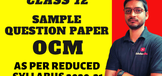 Sample Question Paper of OCM for Class 12 (Download Free Pdf) | Maharashtra Board 4 sample question paper of ocm