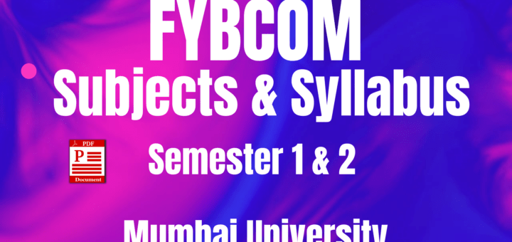 FYBCOM Syllabus