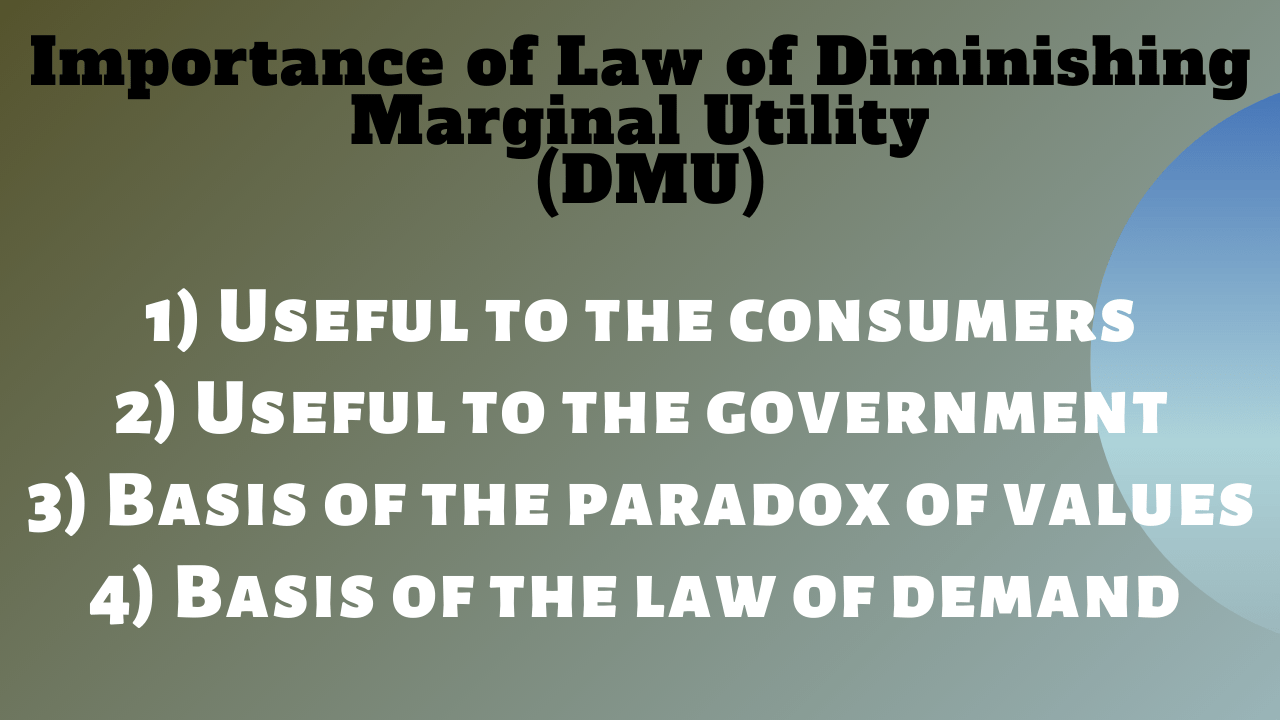 Importance Of Law Of Diminishing Marginal Utility DMU Free 