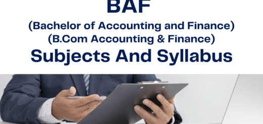 BAF Subjects | Bachelor of Accounting and Finance - Free PDF 3 BAF Subjects