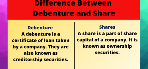 Difference Between Debenture and Share