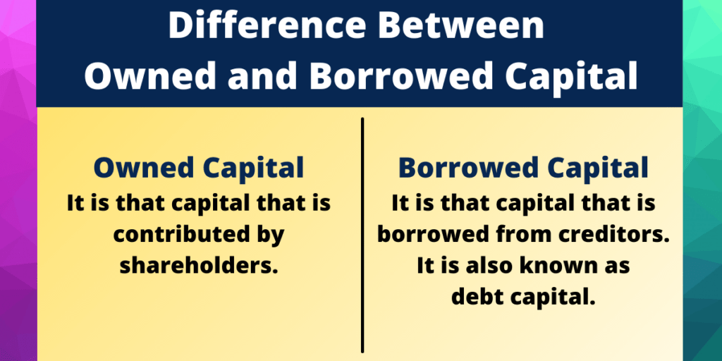 difference-between-owned-capital-and-borrowed-capital-7-points