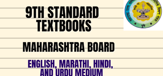 Maharashtra State Board 9th Std books pdf free Download