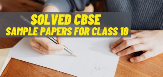 CBSE Sample Papers for Class 10