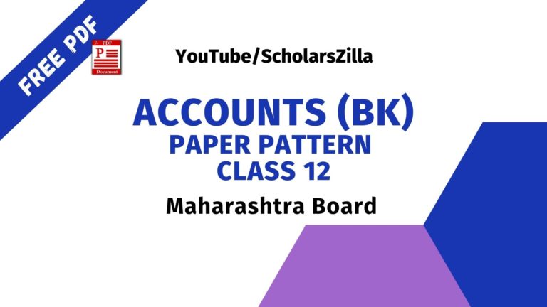 12th Accounts Paper Pattern