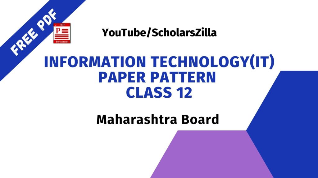 12th Information Technology Paper Pattern