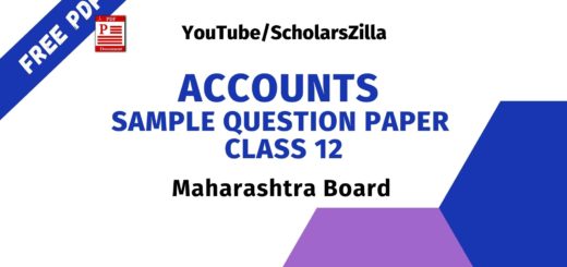 Accounts Sample Question Paper Class 12
