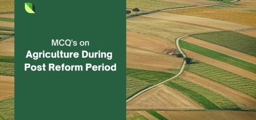 Agriculture During Post Reform Period MCQ | 65 Free MCQs 5 Agriculture During Post Reform Period MCQ