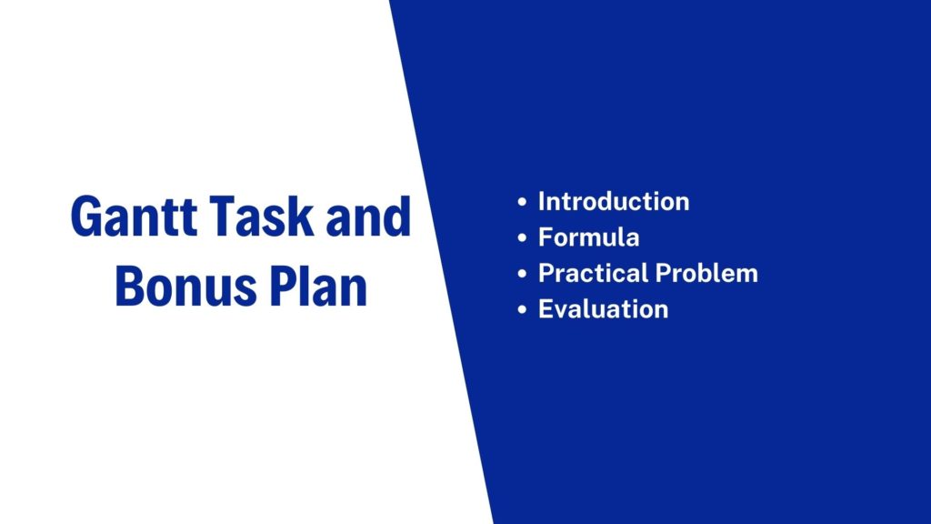 Gantt Task and Bonus Plan