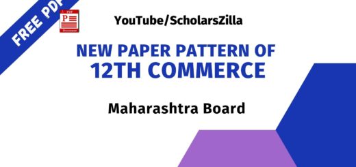 New Paper Pattern of 12th Commerce (2025-2026) Download Free PDF - Maharashtra Board 4 New Paper Pattern of 12th Commerce