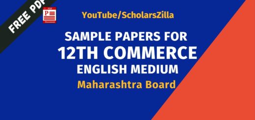 Sample Question Paper for 12th Commerce 2025-26 (Download Free PDF) | Maharashtra Board 5 Sample Question Paper for 12th Commerce