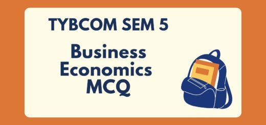 TYBCOM Sem 5 Business Economics MCQ