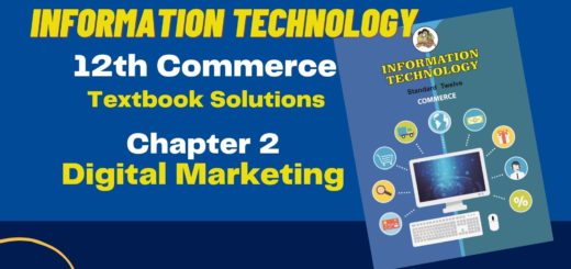 12th Commerce IT Chapter 2 Exercise - Digital Marketing | Maharashtra Board (Free Solution) 3 12th Commerce IT Chapter 2 Exercise