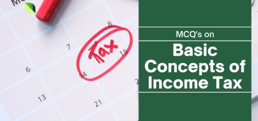 Basic Concepts of Income Tax MCQ | 50 Free MCQs 3 Basic Concepts of Income Tax MCQ