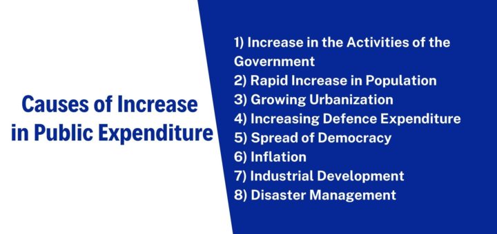 Causes of Increase in Public Expenditure