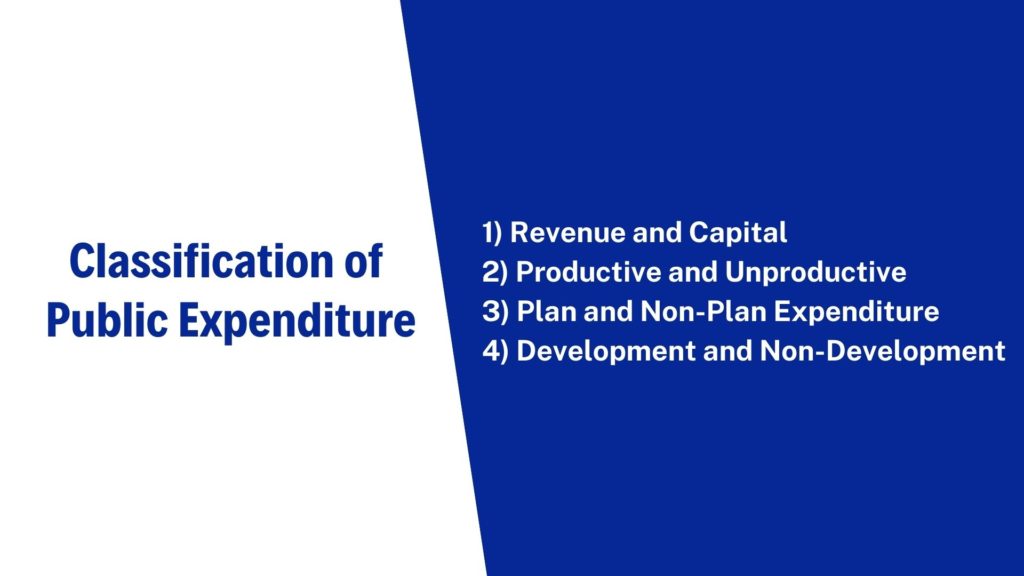 Classification Of Public Expenditure | Free Economic Blogs - ScholarsZilla