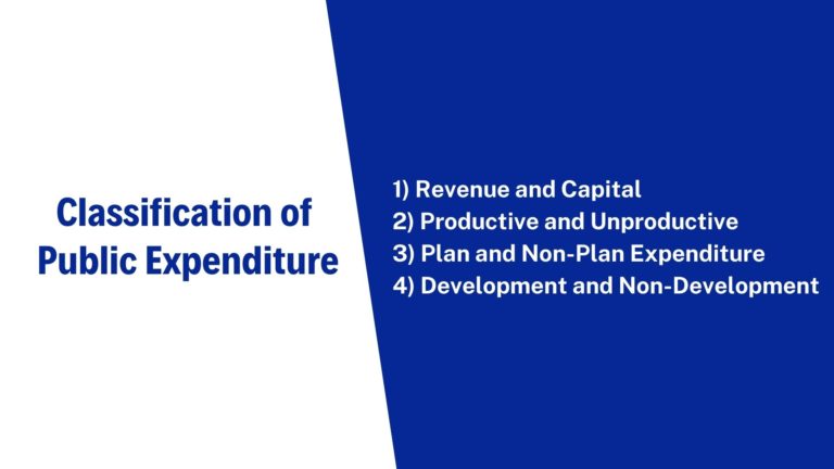 Classification of Public Expenditure