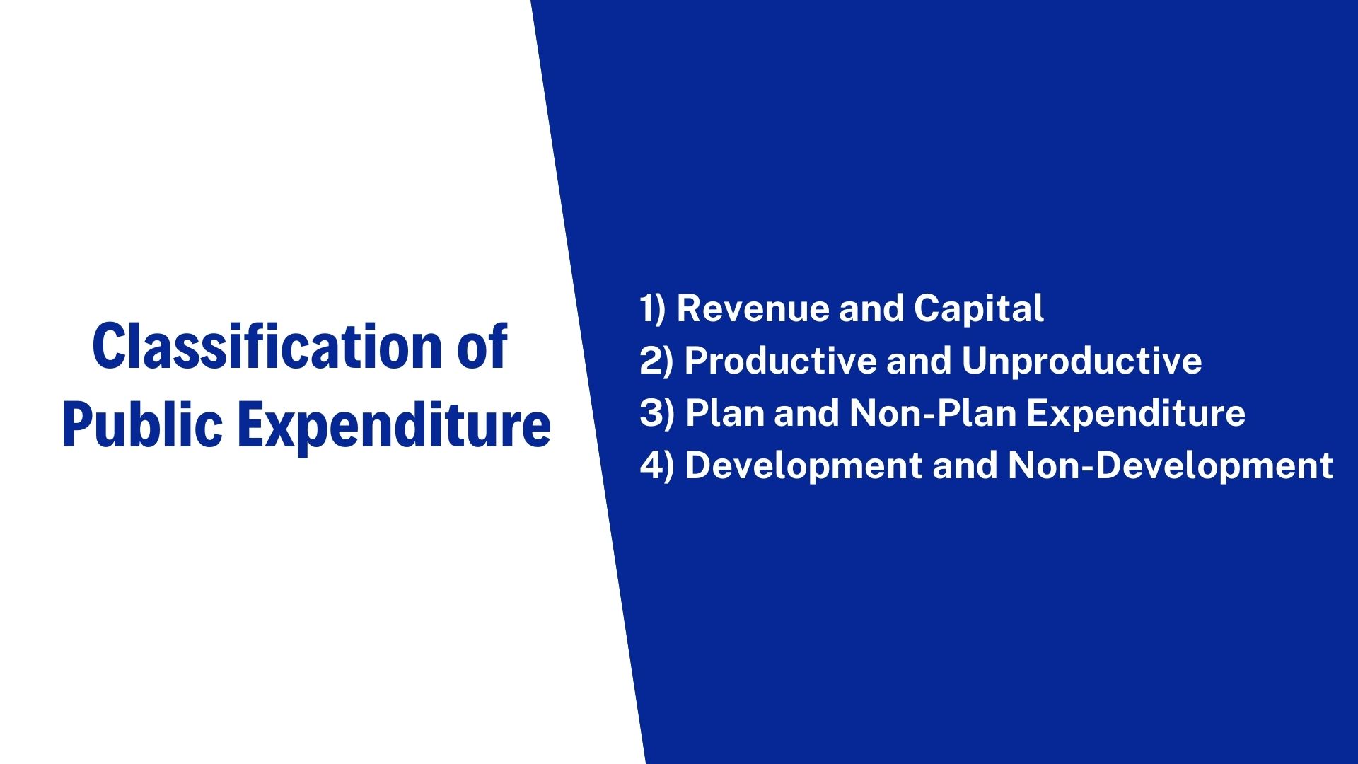 Purpose Of Public Expenditure