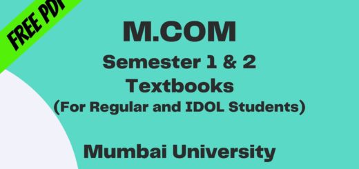 M.Com Books in pdf | Mumbai University (Regular and IDOL) - Free Download 4 M.Com Books in pdf