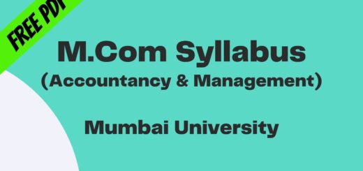 MCOM Syllabus - Download Free Textbooks - Mumbai University 3 MCOM Syllabus