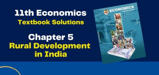 11th Economics Chapter 5 Exercise