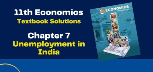 11th Economics Chapter 7 Exercise