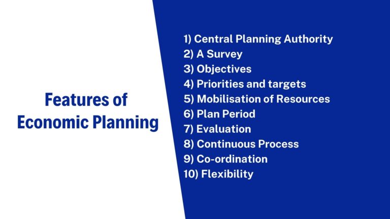 Features of Economic Planning