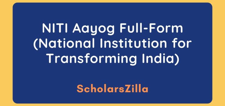 NITI Aayog Full-Form