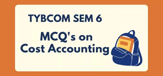 TYBCOM Sem 6 Cost Accounting MCQ