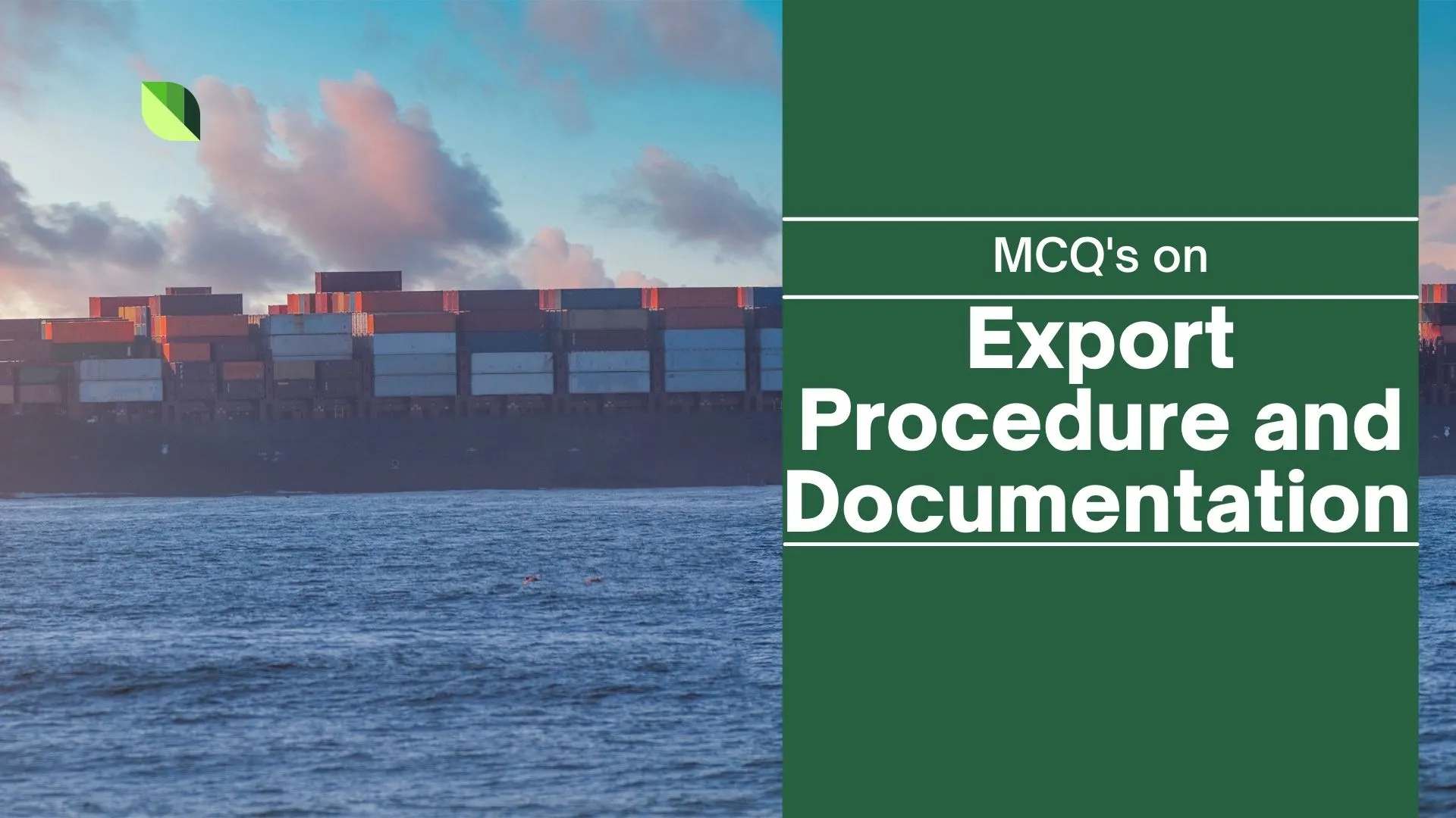 Export Procedure And Documentation MCQ | 25 Free MCQs On Export ...