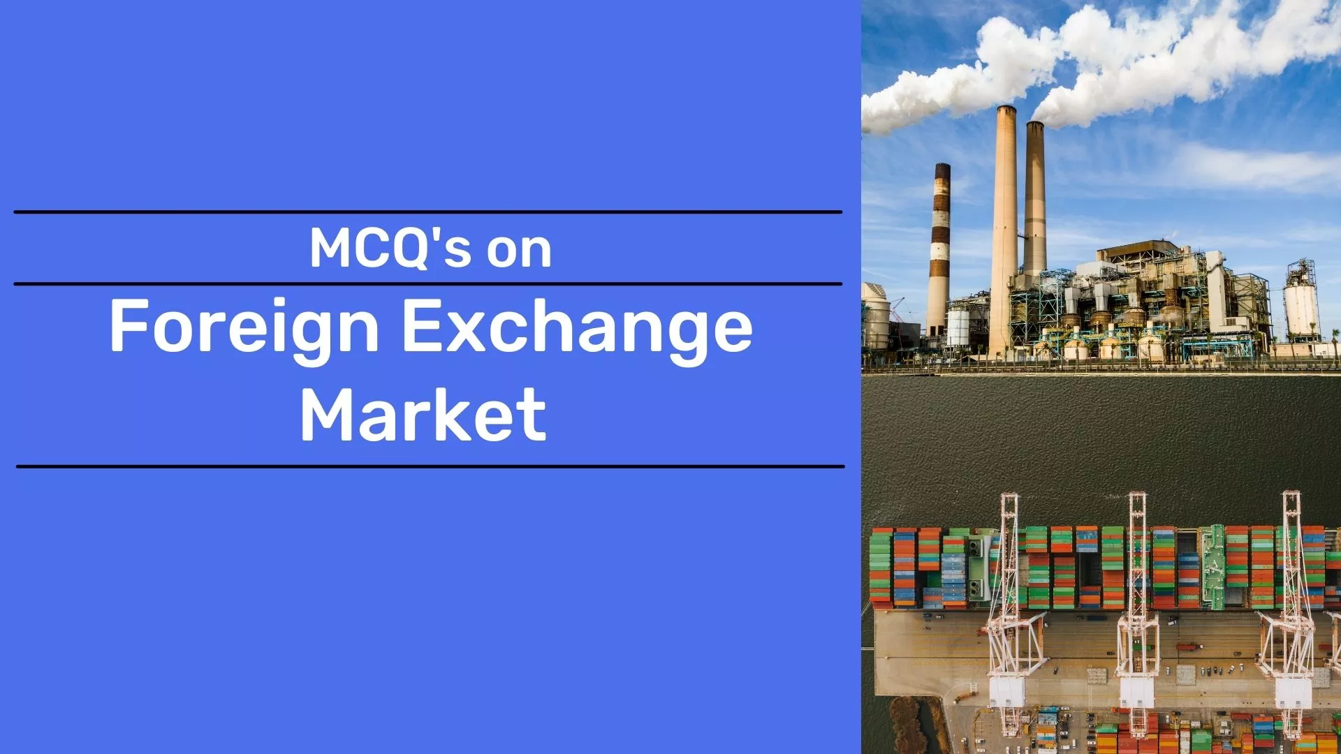 50+ Foreign Exchange Market MCQ's (Free Resource) Business Economics
