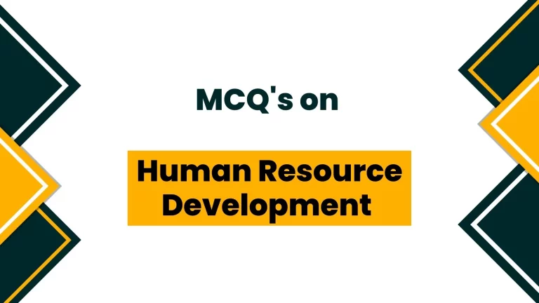 Human Resource Development MCQ