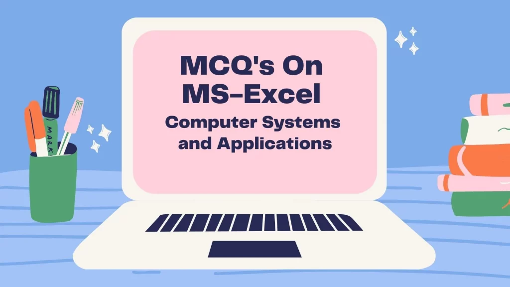 MCQ's On MS-Excel