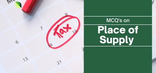 Place of Supply MCQ