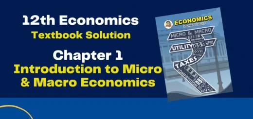 12th Commerce Economics Chapter 1
