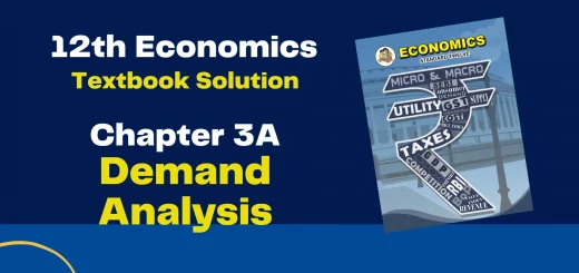 12th Economics Chapter 3A - Demand Analysis