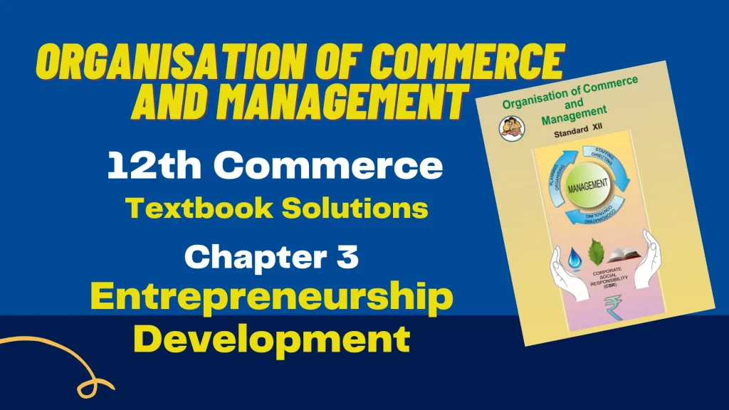 12th OCM Chapter 3 Exercise Solutions
Chapter 3 - Entrepreneurship Development