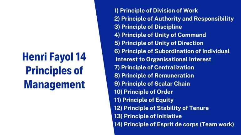 Henri Fayol 14 Principles of Management with examples