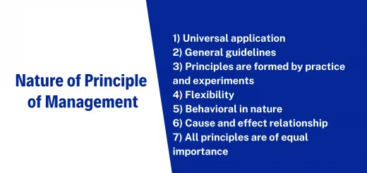 Nature of Principle of Management
