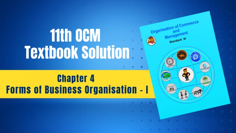 11th Commerce OCM Chapter 4 Exercise