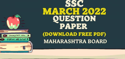 SSC Board Exam 2022 Question Paper