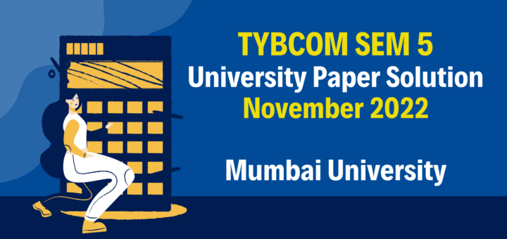 TYBCOM SEM 5 Question Paper 2022